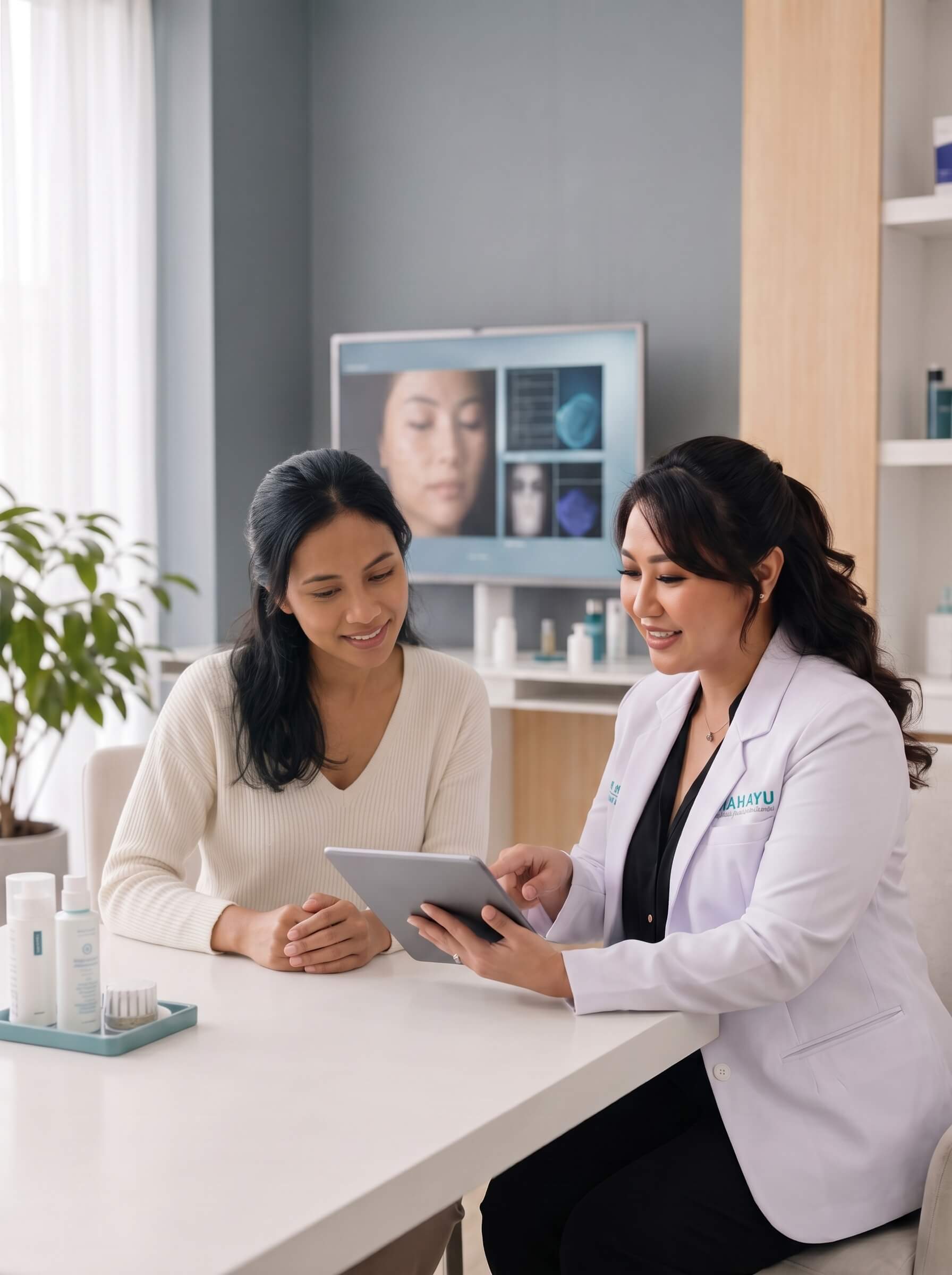 Mahayu Aesthetic Clinic Founders - dr. Mayang, dr. Lukas, dr. Kaka